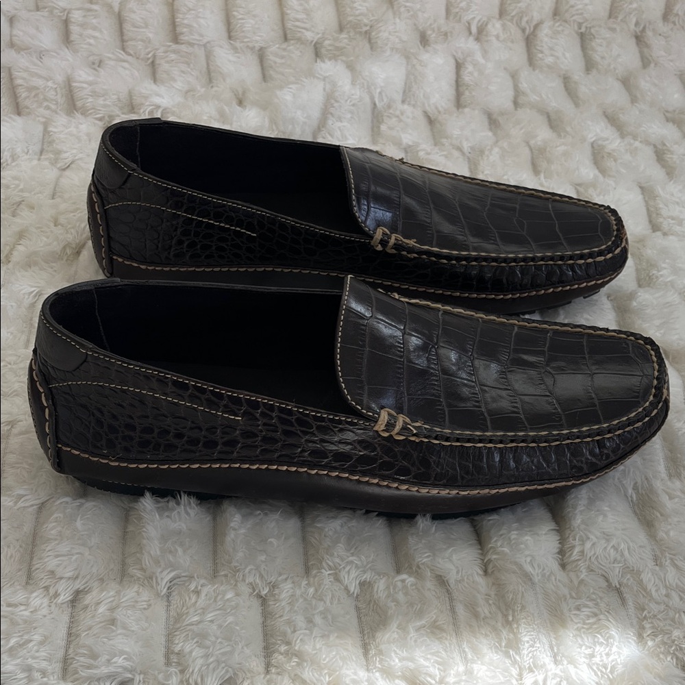 Cole Haan Men's Dark Brown Leather Loafers- New - Picture 5 of 9